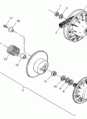 DRIVEN CLUTCH - W98CH50AB (4945714571c005)