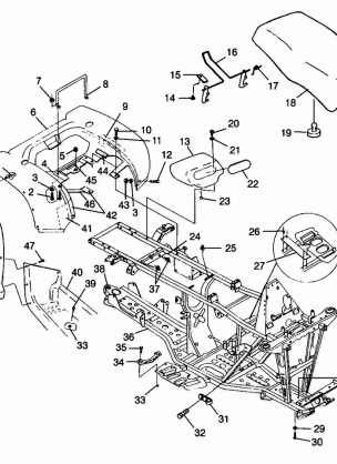 REAR CAB and SEAT - W98CH50AB (4945714571a005)