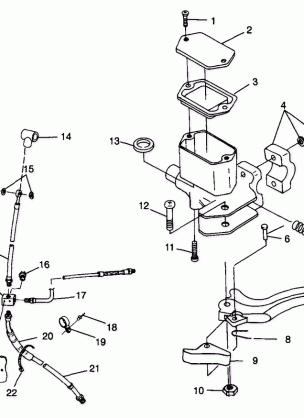 CONTROLS - MASTER CYLINDER / BRAKE LINE - W98CH50A (4945714571b011)