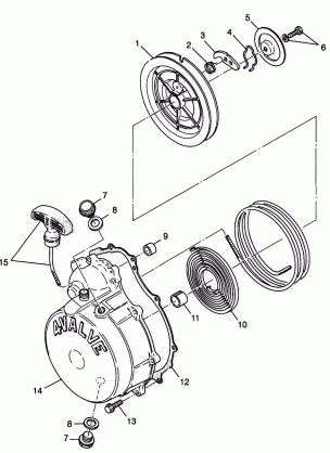 RECOIL STARTER - W98CH50A (4945714571d011)