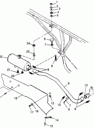 EXHAUST SYSTEM - W98AE50A (4946394639a013)