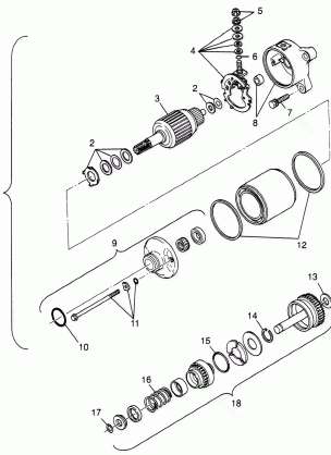 STARTING MOTOR - W98AE50A (4946394639e007)