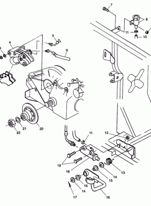 REAR BRAKE / FOOT PEDAL - W98CH50A(C)(D) (4950135013c013)