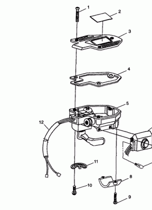 CONTROLS - THROTTLE ASM. / CABLE - S98CH50E(B) (4950135013b010)