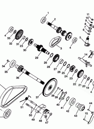 GEARCASE (Internal Components) - W98CH50A(C)(D)(E)(F) (4950135013d003)