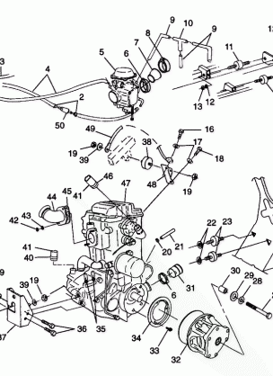 ENGINE MOUNTING - W98CH50A(C)(D)(E)(F) (4950135013a013)