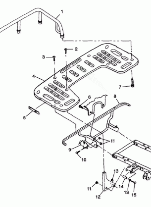 REAR RACK MOUNTING - W98CH50A(C)(D)(E)(F) (4950135013a008)