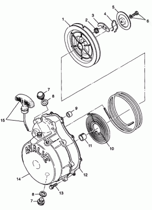 RECOIL STARTER - S98CH50E(B) (4950135013d014)