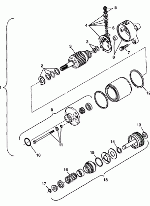 STARTING MOTOR - W98CH50A(C)(D)(E)(F) (4950135013e005)