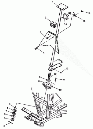 STEERING POST - S98CH50E(B) (4950135013b012)