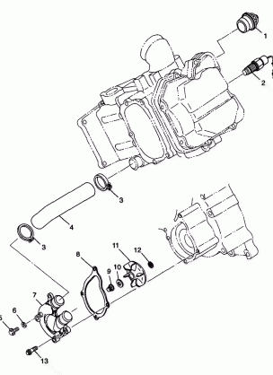 WATER PUMP - W98CH50A(C)(D)(E)(F) (4950135013e001)