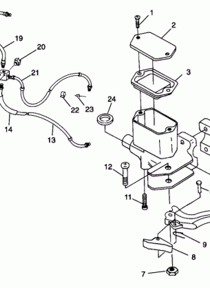 CONTROLS - MASTER CYLINDER / BRAKE LINE - W98AC42A (4945214521B010)