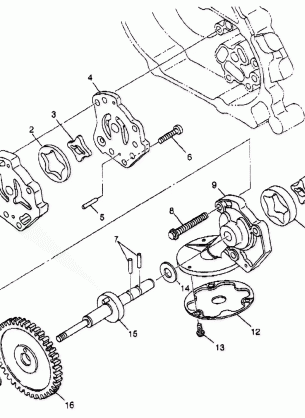 OIL PUMP - W98AC42A (4945214521D009)