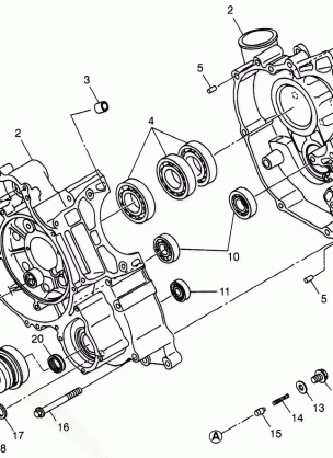 CRANKCASE - W98AE50A (4946394639d011)