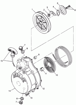 RECOIL STARTER - W98AE50A (4946394639e006)