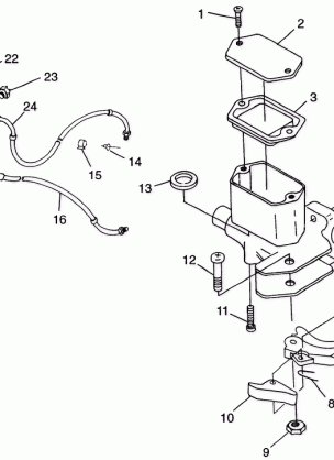 CONTROLS-MASTER CYLINDER / BRAKE LINE Magnum 2X4 W98AA42A (4945524552B009)