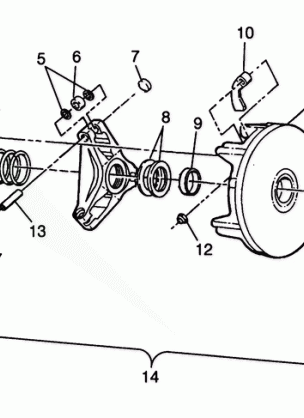 DRIVE CLUTCH Magnum 2X4 W98AA42A (4945524552B011)