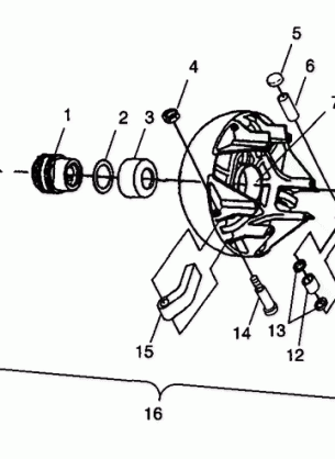 DRIVE CLUTCH - N98AC42D (4945214521C004)