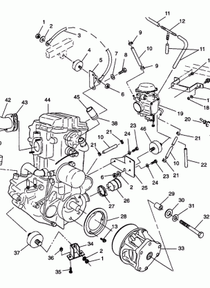 ENGINE MOUNTING - W98AC42A (4945214521A009)