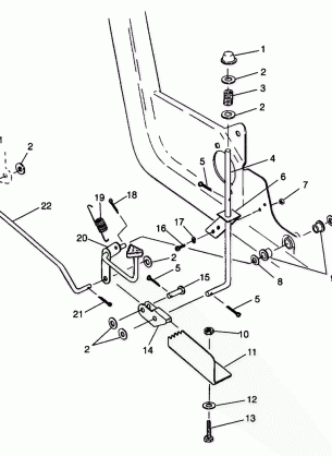 FOOT PEDAL and PARKING BRAKE - S98AC42E (4945214521C012)