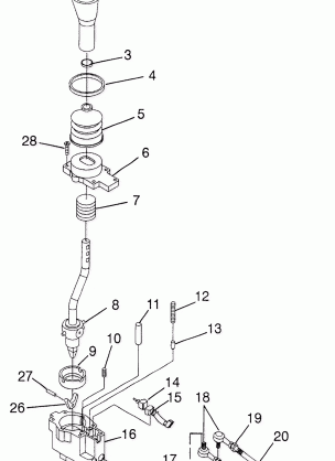 GEAR SELECTOR Magnum 4X4 W97AC42A  Swedish Magnum 4X4 S97AC42E and Norwegi (4940834083C011)