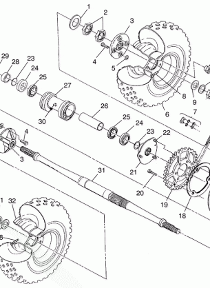 REAR WHEEL DRIVE Magnum 4X4 W97AC42A Swedish Magnum 4X4 S97AC42E and Norwe (4940834083C006)