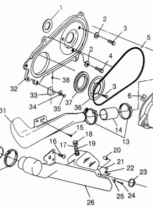 CLUTCH COVER BIG BOSS 6X6 400L W97AE38A (4940814081C007)