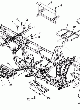 BUMPER / RACK MOUNTING BIG BOSS 6X6 400L W97AE38A (4940814081A007)