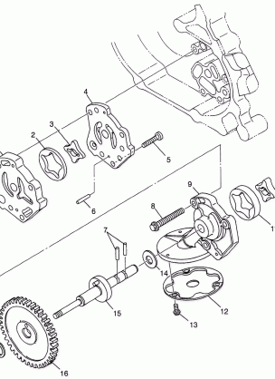 OIL PUMP Magnum 6X6 W97AE42A and Swedish Magnum 6X6 S97AE42E (4940754075E002)