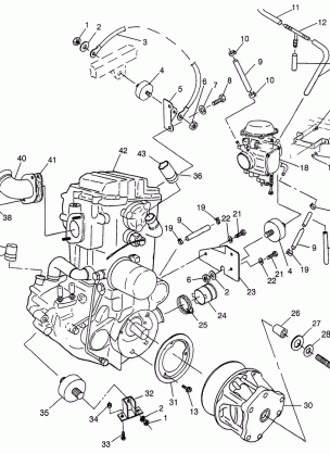 ENGINE MOUNTING - W97AE42A (4940754075A011)