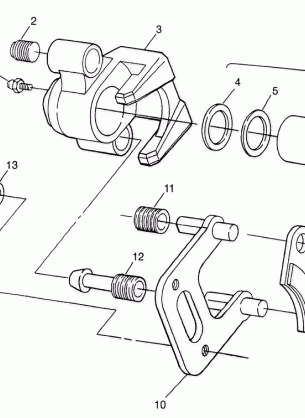 FRONT BRAKE Magnum 6X6 W97AE42A and Swedish Magnum 6X6 S97AE42E (4940754075B009)