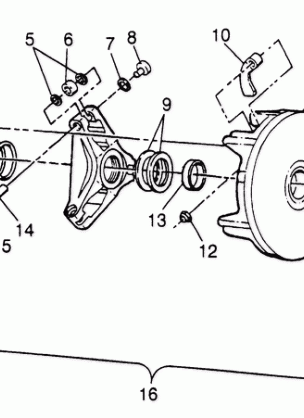 DRIVE CLUTCH Sport 400L W97BA38C and Trail Blazer W97BA25C (4940124012B013)