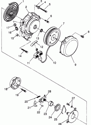 RECOIL STARTER (BLAZER) Trail Blazer W97BA25C (4940124012D007)