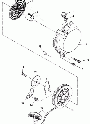 RECOIL STARTER (SPORT) Sport 400L W97BA38C (4940124012D006)