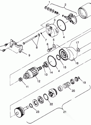 STARTING MOTOR (BLAZER) Trail Blazer W97BA25C (4940124012D009)