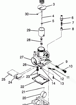 CARBURETOR (BLAZER) Trail Blazer W97BA25C (4940124012D005)