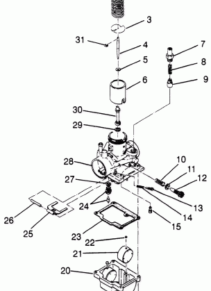 CARBURETOR (SPORT) Sport 400L W97BA38C (4940124012D004)