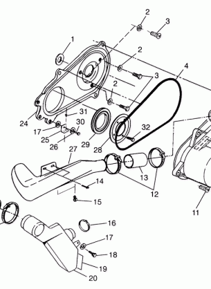 CLUTCH COVER (TRAIL BLAZER) Trail Blazer W97BA25C (4940124012C006)