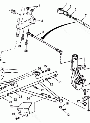 A-ARM / STRUT MOUNTING Scrambler 400L W97BC38C (4939893989B010)