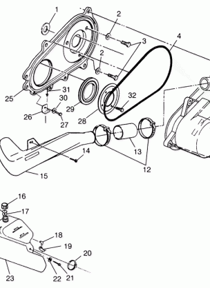 CLUTCH COVER Scrambler 400L W97BC38C (4939893989C006)