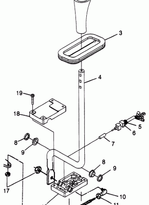 GEAR SELECTOR Scrambler 400L W97BC38C (4939893989C008)