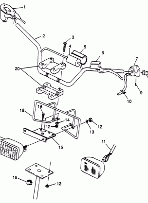 HANDLEBAR / HEADLIGHT Scrambler 400L W97BC38C (4939893989B008)