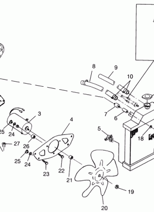 COOLING SYSTEM Scrambler 400L W97BC38C (4939893989A010)