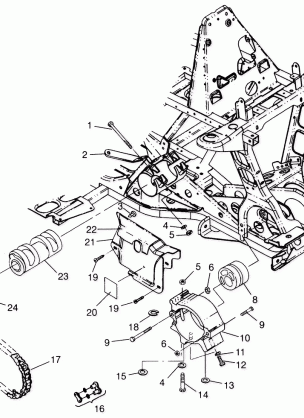 FRONT DRIVE Scrambler 400L W97BC38C (4939893989B001)