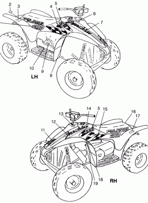 DECALS Scrambler 400L W97BC38C (4939893989A014)