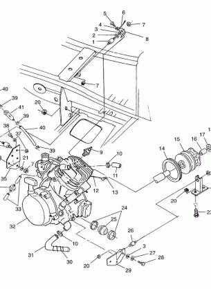 ENGINE MOUNTING Scrambler 400L W97BC38C (4939893989A009)