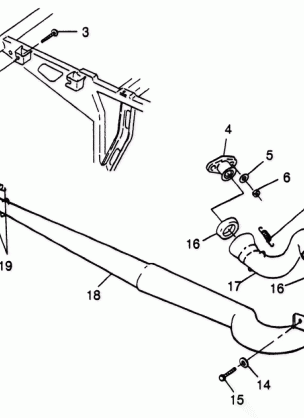 EXHAUST SYSTEM Scrambler 400L W97BC38C (4939893989A011)