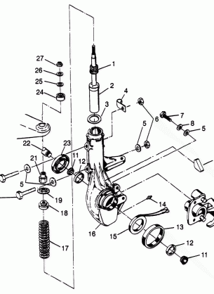 FRONT STRUT Scrambler 400L W97BC38C (4939893989B004)