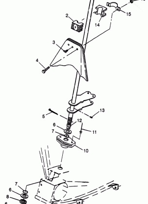 STEERING POST Scrambler 400L W97BC38C (4939893989B009)