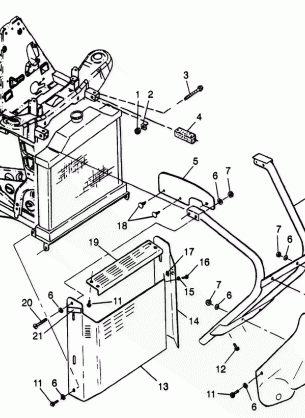 FRONT BUMPER and SHIELDS Scrambler 400L W97BC38C (4939893989A007)